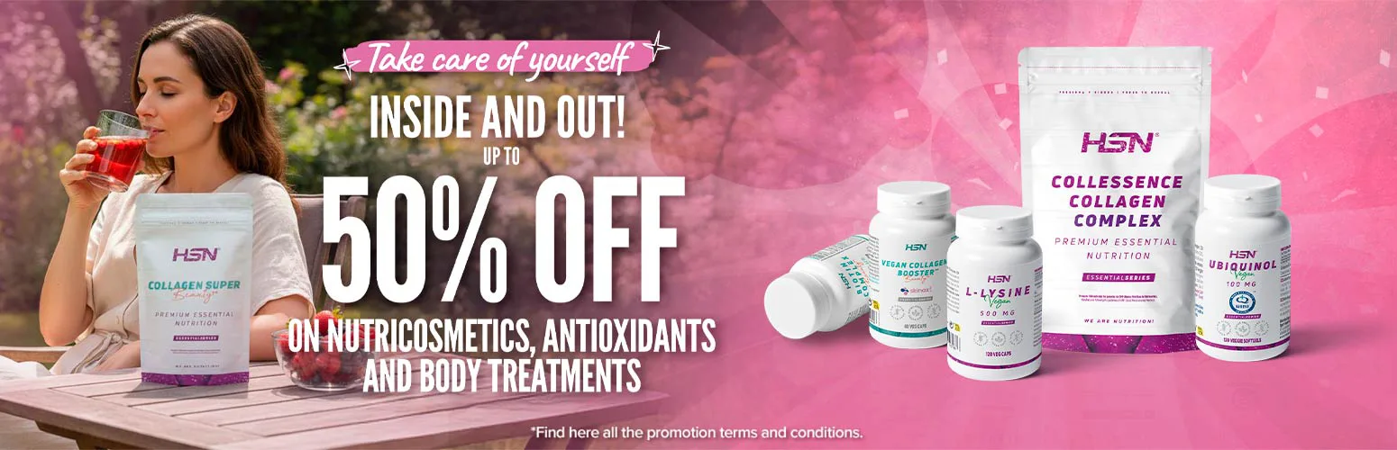 Up to 50% OFF on Nutricosmetics, Antioxidants and Body Treatments
