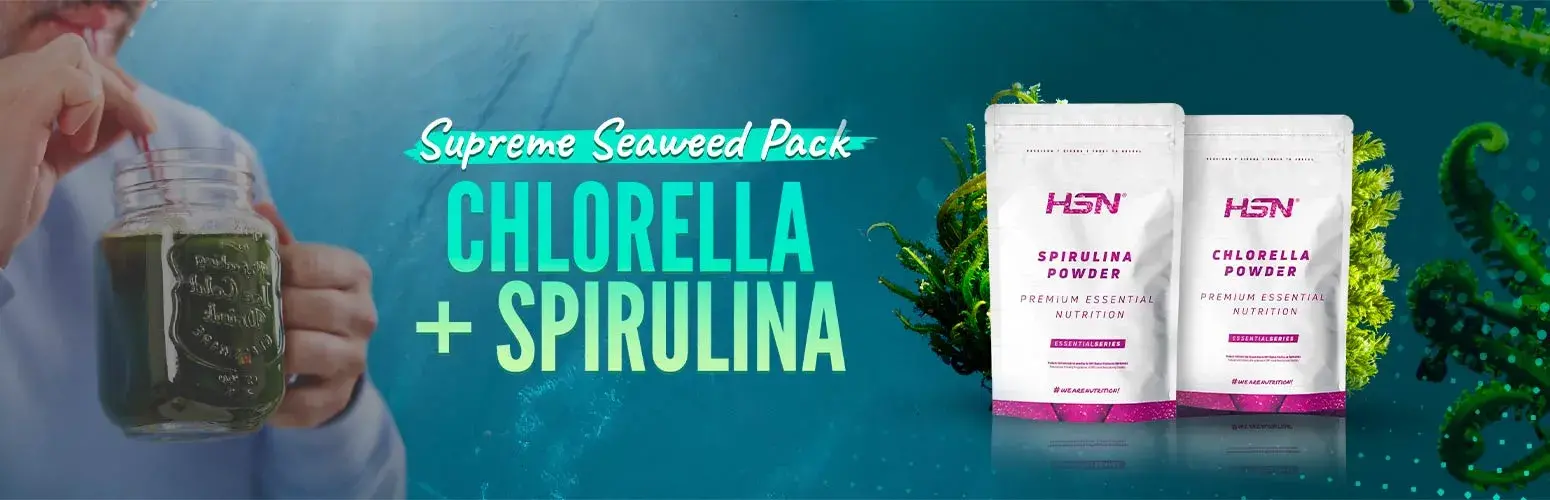 Supreme Seaweed Pack: Chlorella + Spirulina