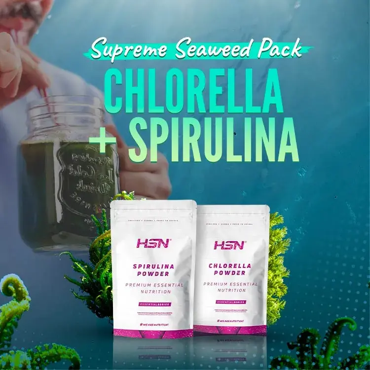 Supreme Seaweed Pack: Chlorella + Spirulina