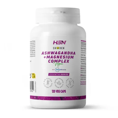 ASHWAGANDHA + MAGNESIUM COMPLEX - 120 veg caps ASHWAGANDHA + MAGNESIUM COMPLEX - 120 veg caps