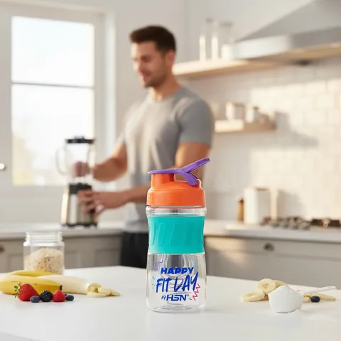 SLIM SHAKER HSN WE ARE NUTRITION! 500ml MIXING BALL HAPPY FIT DAY
