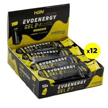 CAJA EVOENERGY GEL SIN CAFEÍNA 12x55ml LIMÓN