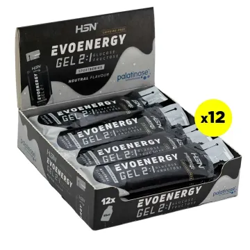 CAJA EVOENERGY GEL SIN CAFEÍNA 12x55ml SIN SABOR