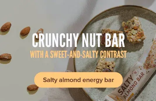 Salty almond energy bar